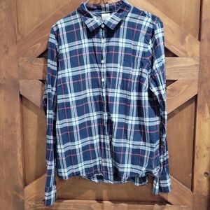Boys J.crew Plaid Button-Up Shirt XL
